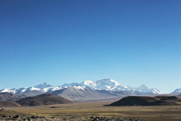 Malerische Landschaft Mit Tibetischen Hochgebirgen Erstaunliches Panorama Der Wildnis — Stockfoto