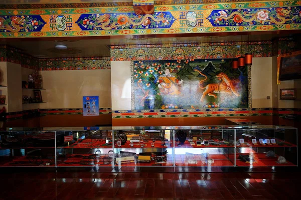 Interieur Van Chinese Souvenirshop Tibet — Stockfoto