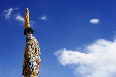 eski Tibet manastır stupa 