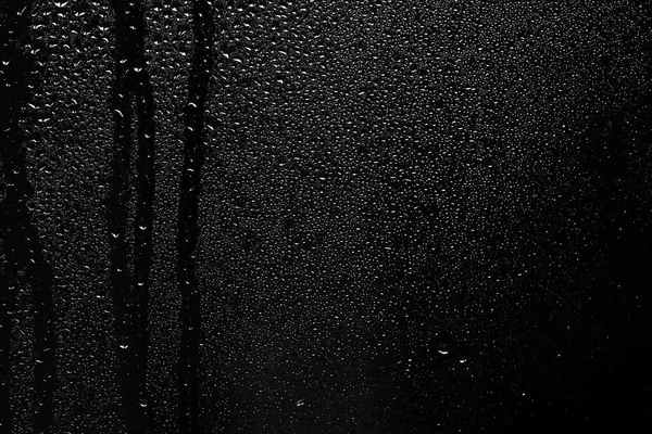 창문 유리에 빗방울 — 스톡 사진