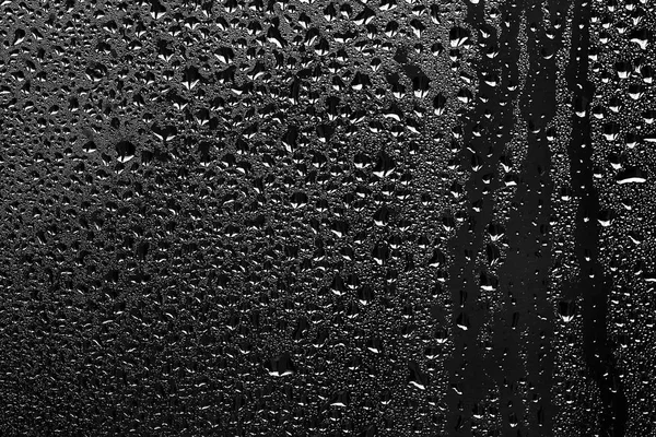 Σταγόνες βροχής στο γυαλί του παραθύρου — Φωτογραφία Αρχείου
