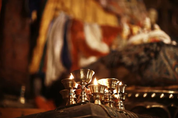 Dekorationen im buddhistischen Tempel — Stockfoto