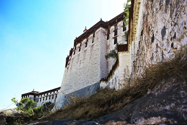 Ruínas da cidade antiga no Tibete — Fotografia de Stock