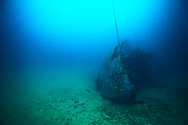 对海底沉船 — 图库照片