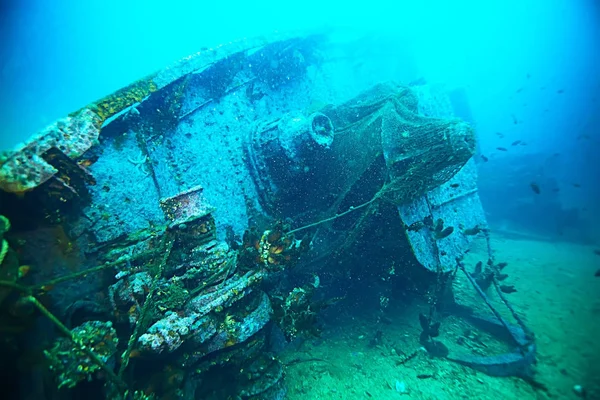 Корабельна аварія на дні моря — стокове фото