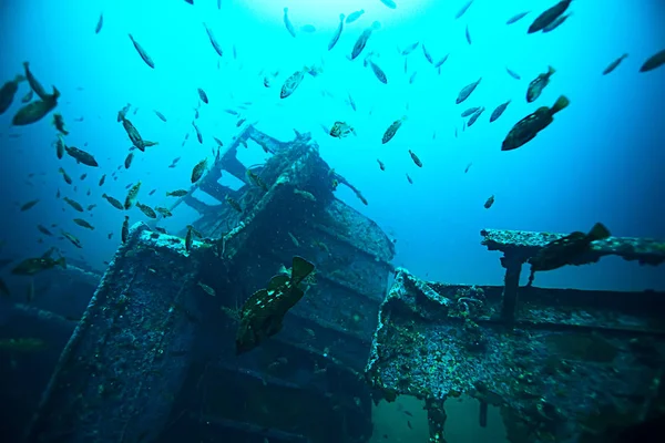Schiffbruch auf dem Meeresgrund — Stockfoto