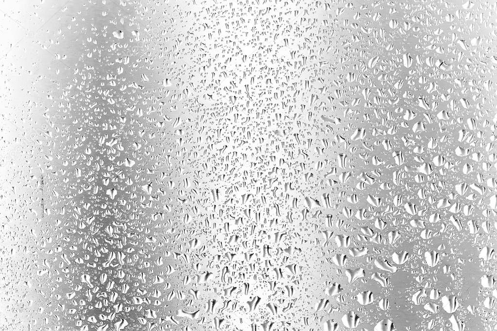 rain drops on window glass 