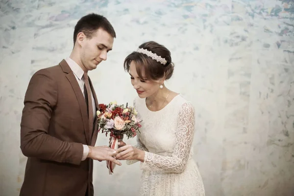 Registro de la boda de la novia y el novio — Foto de Stock