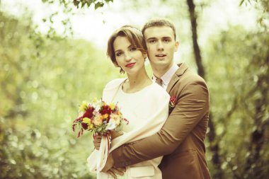 Gelin ve damat yaz Park