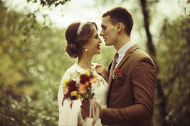 Gelin ve damat yaz Park