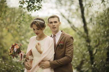 Gelin ve damat yaz Park