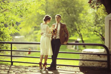 Gelin ve damat yaz Park