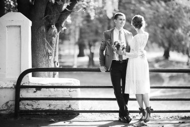 Gelin ve damat yaz Park