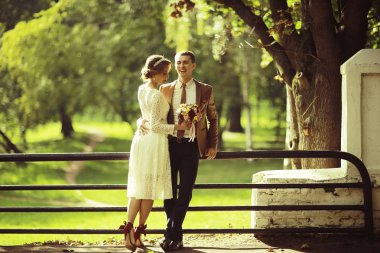 Gelin ve damat yaz Park