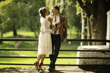 Gelin ve damat yaz Park