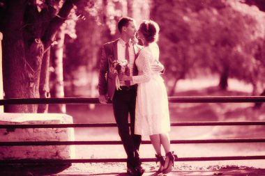 Gelin ve damat yaz Park