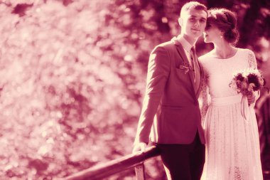 Gelin ve damat yaz Park