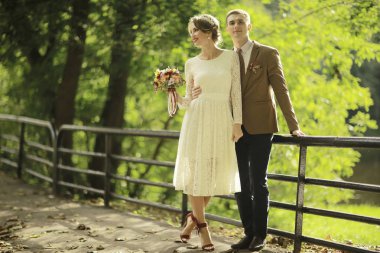 Gelin ve damat yaz Park