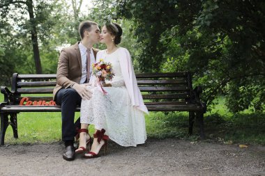 Gelin ve damat yaz Park