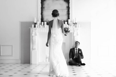 Gelin ve zarif iç groome  