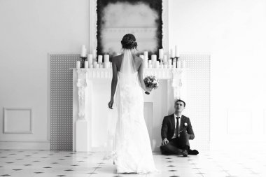 Gelin ve zarif iç groome  