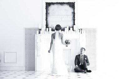 Gelin ve zarif iç groome  