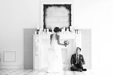 Gelin ve zarif iç groome  