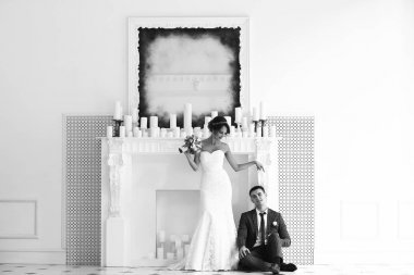 Gelin ve zarif iç groome  