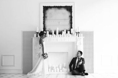 Gelin ve zarif iç groome  