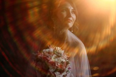 gelin buketi çiçek ile