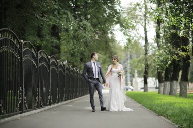 Gelin ve damat yaz Park