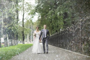 Gelin ve damat yaz Park