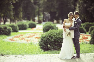 Gelin ve damat yaz Park