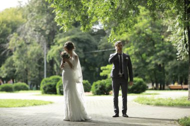 Gelin ve damat yaz Park