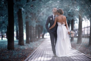 Gelin ve damat yaz Park