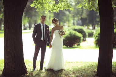 Gelin ve damat yaz Park