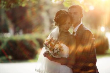 Gelin ve damat yaz Park