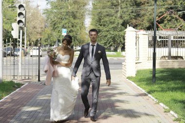 Gelin ve damat yaz Park