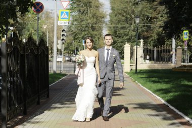 Gelin ve damat yaz Park