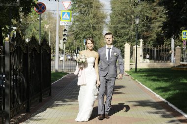 Gelin ve damat yaz Park