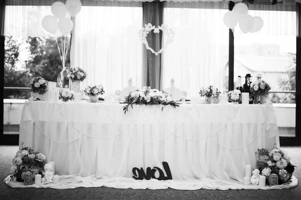 Mooie bruiloft tafel setting — Stockfoto