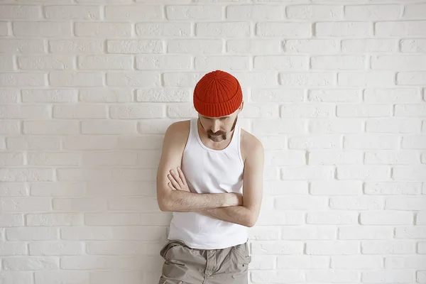 Portrait of man with moustache — Stock Photo, Image