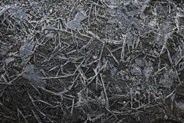 Alışılmadık soyut arka plan buz metal dokusu çatlak yüzey, modern sanat arka planı