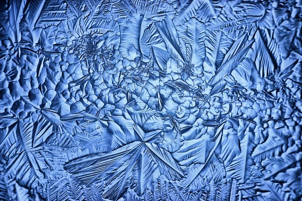 Fundo Vidro Gelo Azul Textura Abstrata Superfície Gelo Vidro Água — Fotografia de Stock