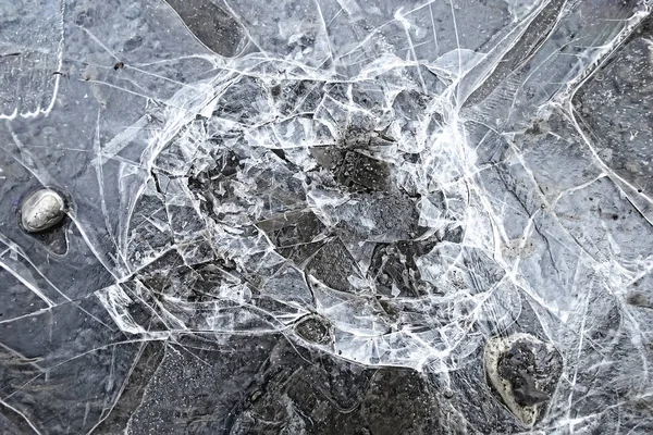 Unusual Abstract Background Ice Metal Texture Cracked Surface Modern Art — Stock Photo, Image