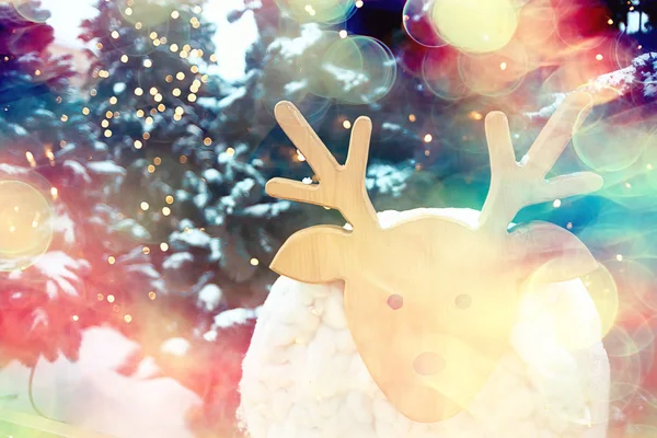 Різдвяні Прикраси Москві Різдвяні Дерева Вулиці Сніжний Грудень Сезон Новий — стокове фото