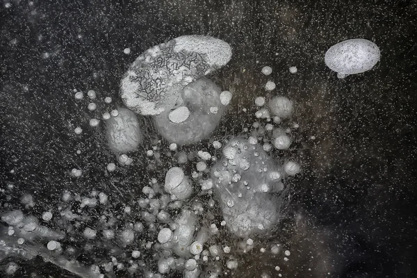 Треснувшая Текстура Льда Абстрактный Сезонный Зимний Холодный Фон Природный Лед — стоковое фото