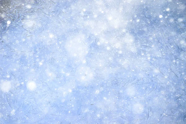 Schnee Eis Hintergrund Abstrakte Winter Saisonalen Hintergrund Weiße Schneeflocken Schneesturm — Stockfoto