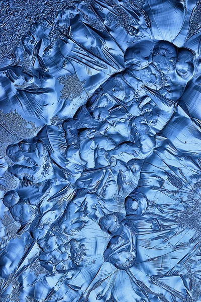 Fondo Vidrio Hielo Azul Textura Abstracta Superficie Del Hielo Vidrio —  Fotos de Stock