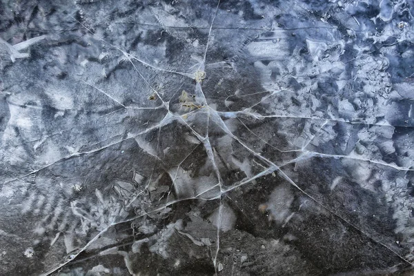 Дробленое Ледяное Стекло Трещит Фон Абстрактный Сезонный Фон Куски Льда — стоковое фото